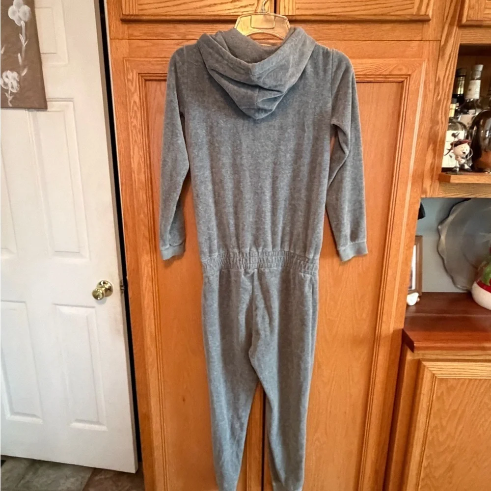 LOGG WOMENS Gray Hooded Jumpsuit size XS
